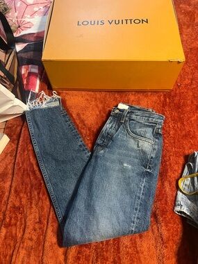Boyish revolve Light Blue Washed Denim high rise Jeans size 25
